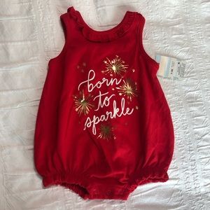 Baby Cat & Jack Born to Sparkle Romper 0-3m